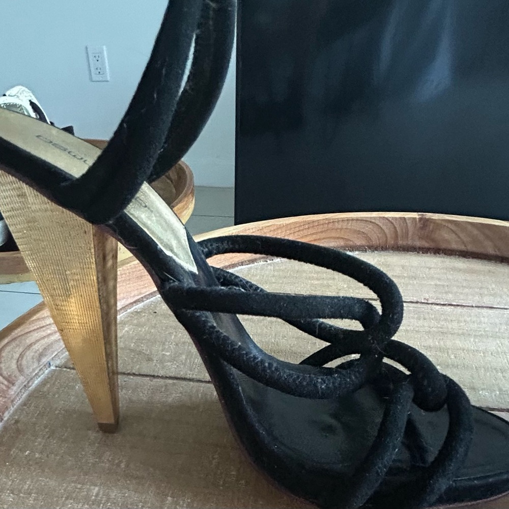 Sophisticated Black High Heeled Sandals Desquared